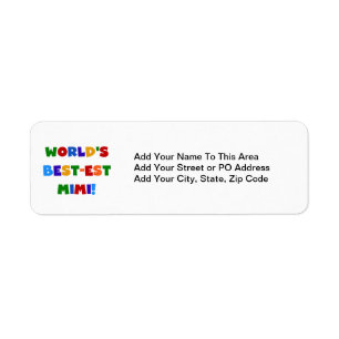 World's Best-est Mimi Bright Colours T-shirts Gift