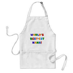 World's Best-est Nana Bright Colours T-shirts Standard Apron