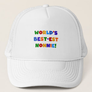 World's Best-est Nonnie Bright Colours Gifts Trucker Hat