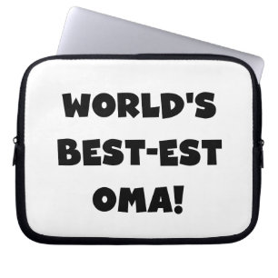 World's Best-est Oma Black or White Gifts Laptop Sleeve