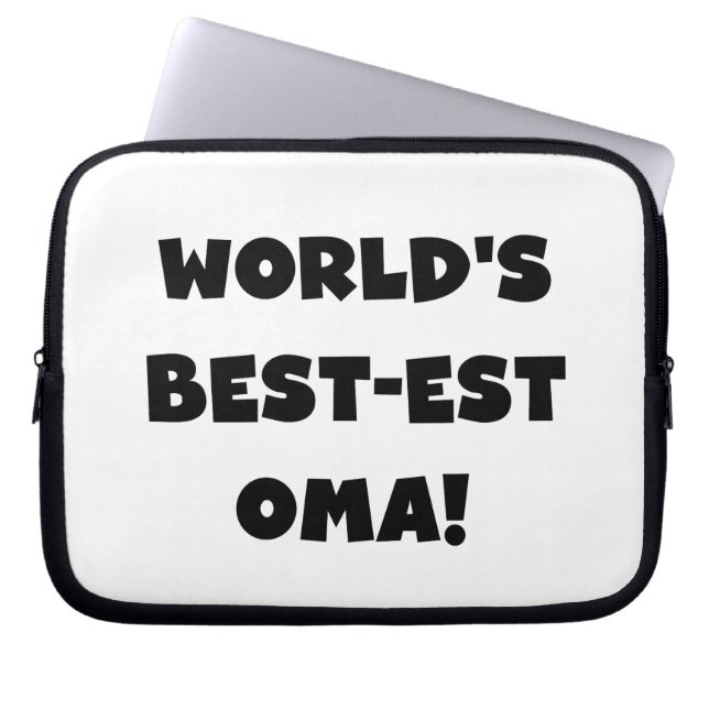 World's Best-est Oma Black or White Gifts Laptop Sleeve (Front)