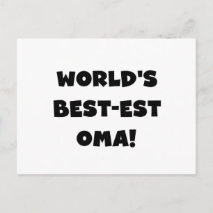 World's Best-est Oma Black or White Gifts Postcard