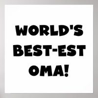 World's Best-est Oma Black or White Gifts