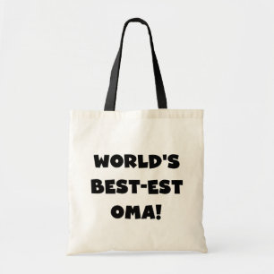 World's Best-est Oma Black or White Gifts Tote Bag