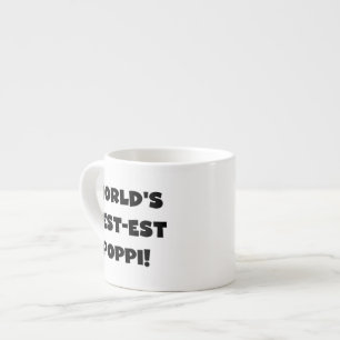 World's Best-est Poppi Black Text Gifts Espresso Cup