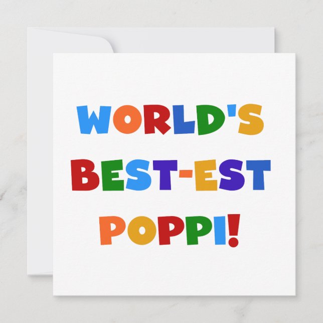 World's Best-est Poppi Bright Colours Gifts (Front)