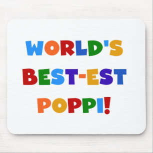 World's Best-est Poppi Bright Colours Gifts Mouse Mat