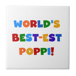 World's Best-est Poppi Bright Colours Gifts Tile