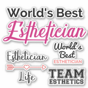 World's best esthetician Stickers