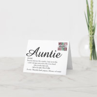 World's Best Ever Aunt Auntie Definition