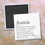 World's Best Ever Aunt, Auntie Definition Magnet<br><div class="desc">Personalise for your special,  favourite Aunt or Auntie to create a unique gift. A perfect way to show her how amazing she is every day. Designed by Thisisnotme©</div>