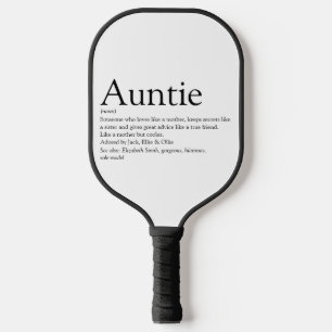 World's Best Ever Aunt, Auntie Definition Pickleball Paddle