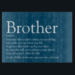 World's Best Ever Brother Definition Fun Blue Cutting Board<br><div class="desc">Personalise for your special brother (big or small) to create a unique gift. A perfect way to show him how amazing he is every day. Designed by Thisisnotme©</div>