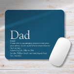 World's Best Ever Dad Daddy Father Definition Blue Mouse Mat<br><div class="desc">Personalise for your special dad,  daddy or father to create a unique gift for Father's day,  birthdays,  Christmas or any day you want to show how much he means to you. An ideal way to show him how amazing he is every day. Designed by Thisisnotme©</div>