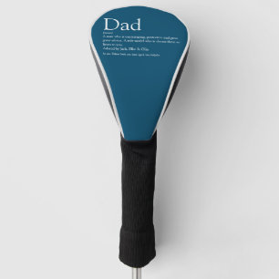 World's Best Ever Dad Father Daddy Definition Blue Golf Head Cover