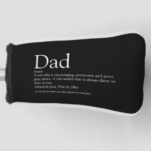 World's Best Ever Dad Father Definition Black Golf Head Cover