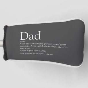 World's Best Ever Dad Father Definition Grey Golf Head Cover