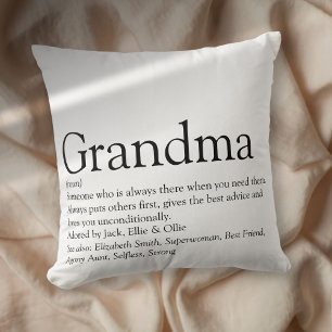 World's Best Ever Grandma, Grandmother Definition Cushion