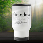 World's Best Ever Grandma Grandmother Definition Travel Mug<br><div class="desc">Personalise for your special Grandma, Grandmother, Granny, Nan, Nanny or Abuela to create a unique gift for birthdays, Christmas, mother's day, baby showers, or any day you want to show how much she means to you. A perfect way to show her how amazing she is every day. Designed by Thisisnotme©...</div>