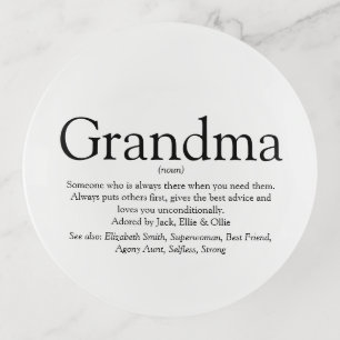 World's Best Ever Grandma, Grandmother Definition Trinket Trays