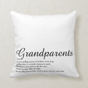 World's Best Ever Grandparents Definition Cushion