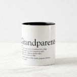 Worlds Best Ever Grandparents Definition Two-Tone Coffee Mug<br><div class="desc">Personalise for your special grandparents to create a unique gift. A perfect way to show them how amazing they are every day. Designed by Thisisnotme©</div>