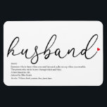 World's Best Ever Husband Definition Magnet<br><div class="desc">Personalise for your special husband to create a unique gift for birthdays,  anniversaries,  weddings,  Christmas or any day you want to show how much he means to you. A perfect way to show him how amazing he is every day. Designed by Thisisnotme©</div>