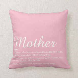 World's Best Ever Mum, Mum, Mother Definition Cushion