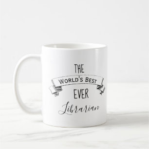 Worlds' Best Ever Personalised Librarian Coffee Mug