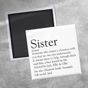 World's Best Ever Sister Definition Magnet