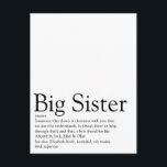World's Best Ever Sister Definition Postcard<br><div class="desc">Personalise for your special sister or hermana (little or big) to create a unique gift. A perfect way to show her how amazing she is every day. Designed by Thisisnotme©</div>