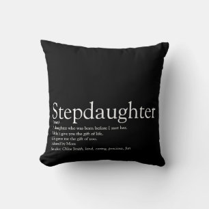 World's Best Ever Stepdaughter Definition Modern Cushion