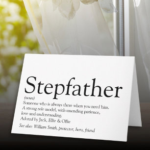 World's Best Ever Stepfather, Stepdad Definition Card