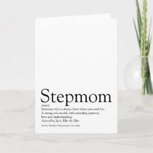 World's Best Ever Stepmom, Stepmother Definition Card