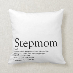 World's Best Ever Stepmom, Stepmother Definition Cushion