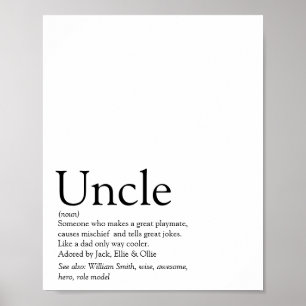 World's Best Ever Uncle, Funcle Modern Definition Poster