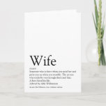 World's Best Ever Wife Definition Card<br><div class="desc">Personalise for your special wife to create a unique gift for birthdays,  anniversaries,  weddings,  Christmas or any day you want to show how much she means to you. A perfect way to show her how amazing she is every day. Designed by Thisisnotme©</div>