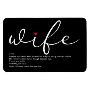 World's Best Ever Wife Definition Magnet