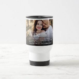 World's Best Ever Wife Definition Modern Photo Travel Mug