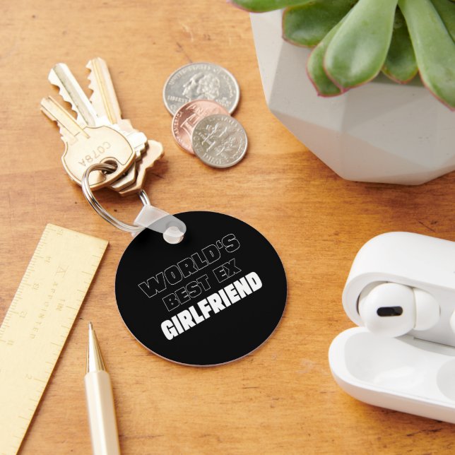 World's Best Ex Girlfriend For her Humour Keepsake Key Ring (Desk)
