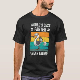World's Best Farter  Dad Jokes Seagull Father Fart T-Shirt