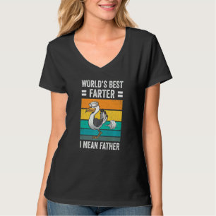 World's Best Farter Dad Jokes Seagull Father Fart T-Shirt