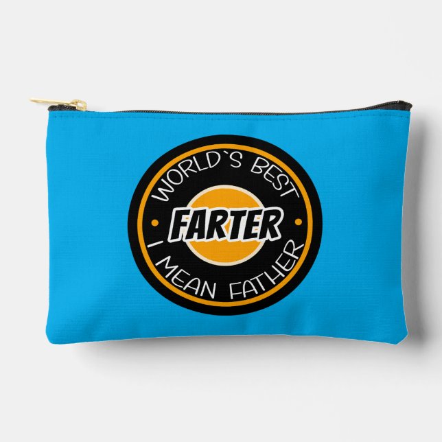 World's Best Farter I Mean Father Accessory Pouch (Front)