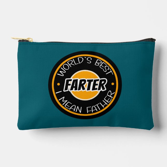 World's Best Farter I Mean Father Accessory Pouch (Front)