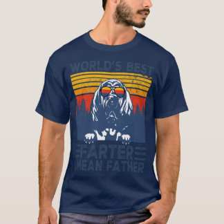 Worlds Best Farter I Mean Father Best Bloodhound D T-Shirt