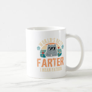 Worlds Best Farter I Mean Father Best Cat Dad Ever Coffee Mug