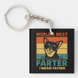 World's Best Farter I Mean Father Fathers Day Key Ring