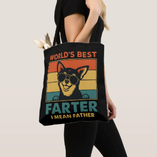 World's Best Farter I Mean Father Fathers Day Tote Bag