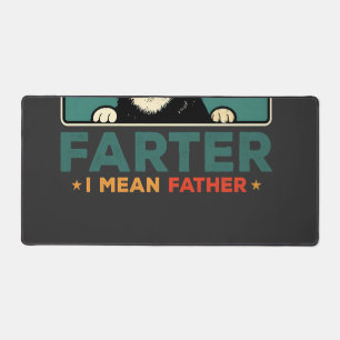 World's Best Farter I Mean Father Funny Dad Dog Desk Mat