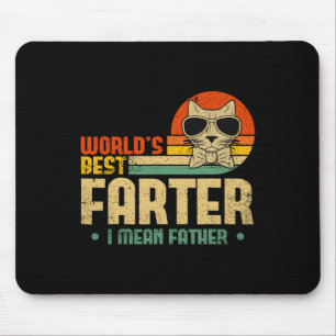 Worlds Best Farter I Mean Father Mens Fathers Day  Mouse Mat
